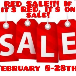 RED SALE! KIDS! IF IT IS RED, IT IS ONSALE!!! FEBRUARY 8TH -28TH ! MAKE OFFER!